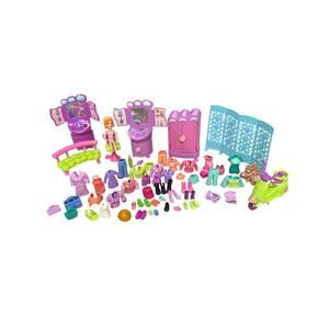 Vintage Mattel Polly Pocket Fashion Polly Furniture Clothing Lot 2000 2003